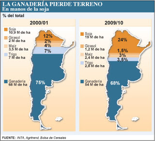 El avance de la soja compromete la economía doméstica de los argentinos