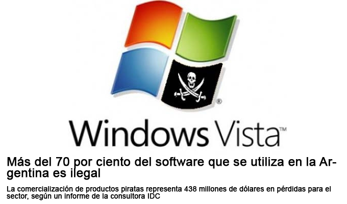 Más del 70 por ciento del software que se utiliza en la Argentina es ilegal