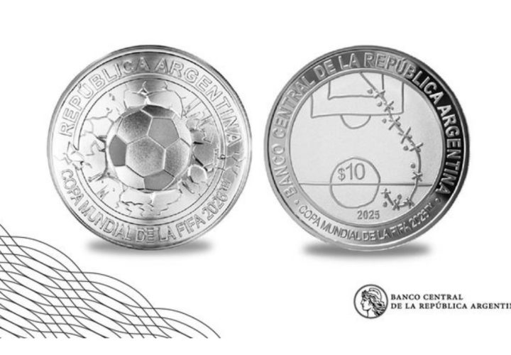 Cómo es la moneda conmemorativa de plata de la Copa Mundial FIFA 2026 que presentó el BCRA